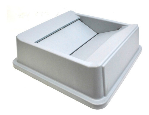 Tapa Oscilante Untouchable Cuadrada 3959/ 3958 Rubbermaid Color Gris