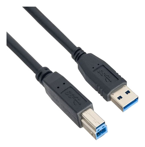 Cable Usb 3.0 Generico Usb-b Tipo B Disco Desktop Escritorio Color Negro