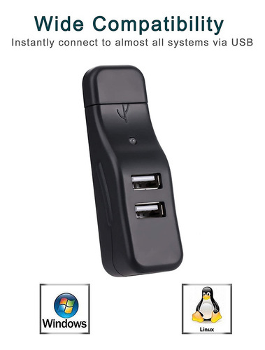 . Concentrador Usb De 4 Puertos, Divisor De Concentrador De