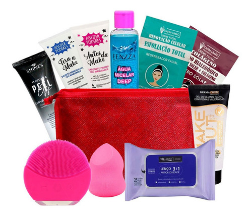 Imagem 1 de 5 de Kit Anti Idade Cuidado Facial Profissional Limpeza De Pele