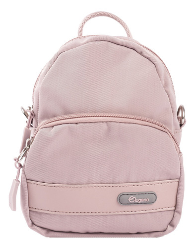 Morral Mini Lugano Capella 23130 Color Rosa claro Diseño de la tela Liso