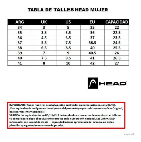 Imagen 7 de 7 de Zapatillas Deportivas Mujer Head Entrenamiento Running Cuota