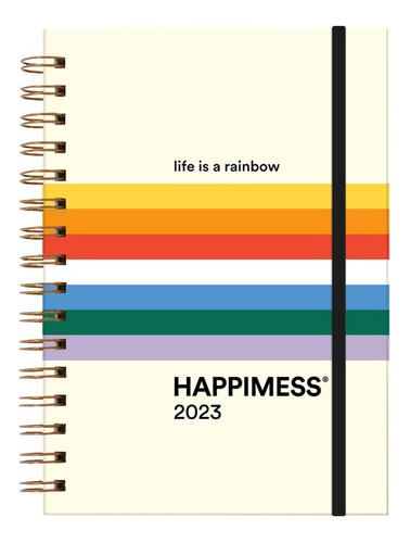 Agenda 2023 Monoblock - Happimess: Rainbow - Semanal
