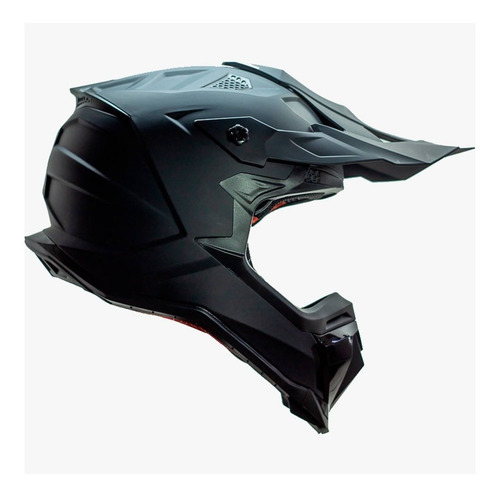 Casco Kov Terra Moto Cross Solido Negro Mate Certificado Dot Color Negro Mate Tamaño Del Casco S(55-56cm)