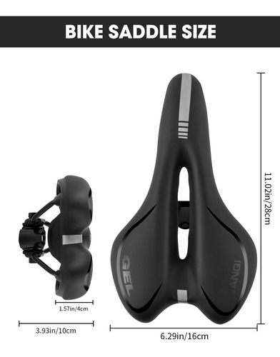 Cómodo Asiento De Bicicleta Para Hombres Y Mujeres Asiento