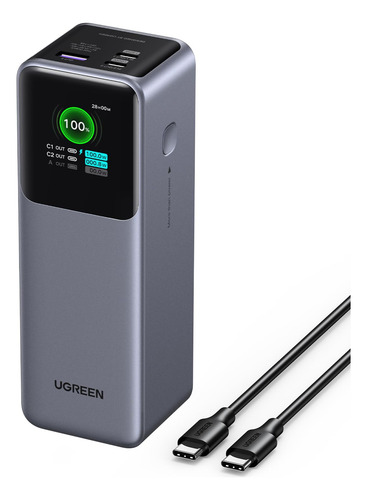 Batería Externa Ugreen Nexode De 25000 Mah, 200 W Con Carga