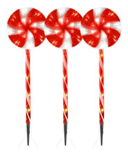 Luces De Navidad Estaca En Forma De Caramelo