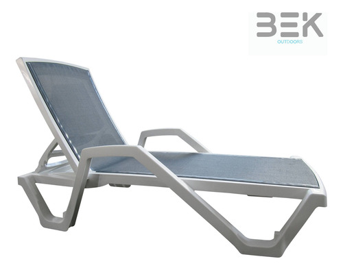 Camastro Ajustable Dos Posiciones Para Exterior Jardin Bek