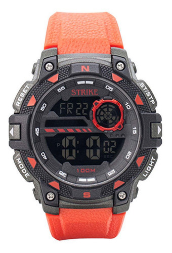 Reloj Strike Watch Yp19785-05-red Hombre Colección 2022 Color de la correa Naranja Color del bisel Negro Color del fondo Negro