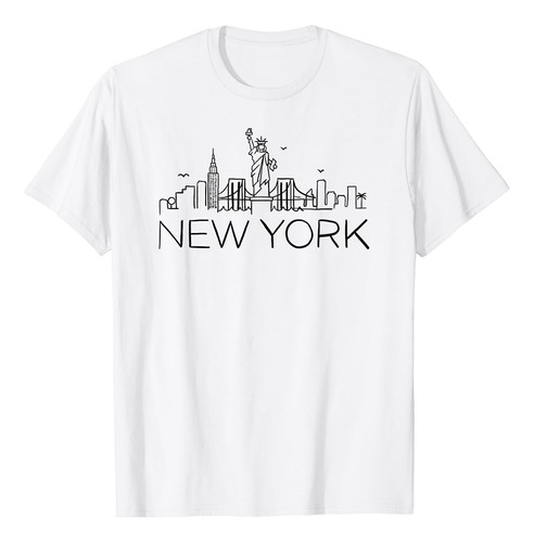 Nyc New York City Skylines Estatua De La Libertad Edificios 