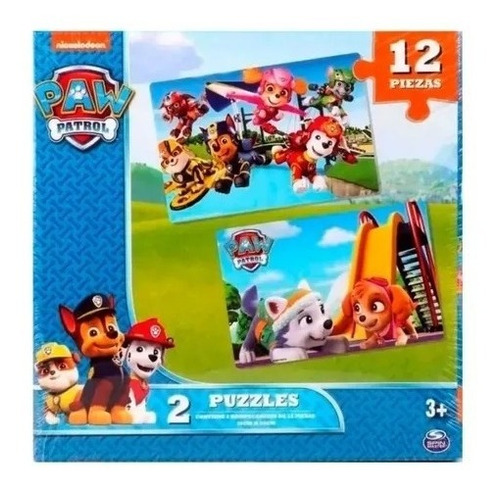 Paw Patrol Rompecabezas 12 Piezas X 2 Unidades