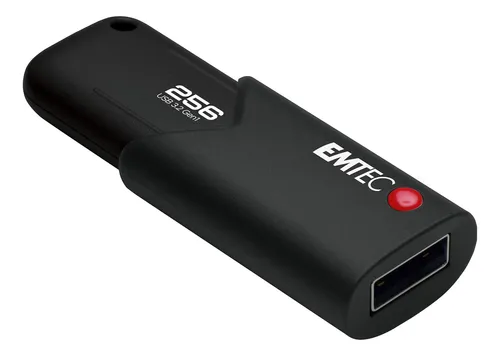 comprar Unidade Flash Emtec Click Secure B120 Usb 3.2 256 Gb - Softw