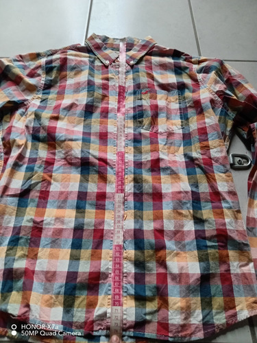 Camisa Multicolor Holllisster Extra Grande Slim (Usado)