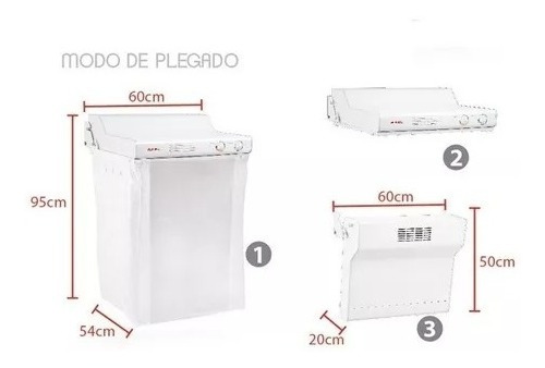 Imagen 6 de 6 de Secarropas Por Aire Caliente Axel Ax-3000 Eléctrico 4.5kg