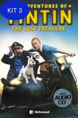 Kit 3 Livro Tintin 3 The Lost Treasure With Rich