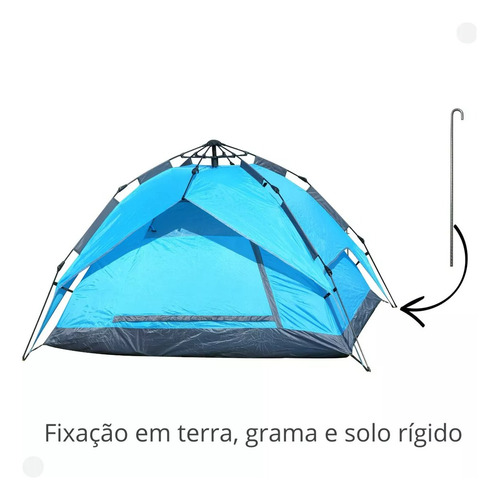 Estaca P/ Barraca 25 Cm Aço Ca-50 (4,2mm) Com 12 Unidades