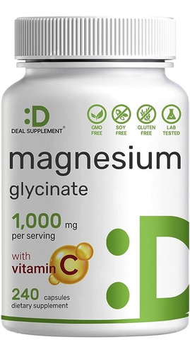 Glicinato De Magnesio 1000 Mg - Unidad a $800