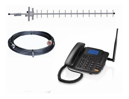 Kit Completo Telefone Rural Celular Desbloqueado P/ Ligações