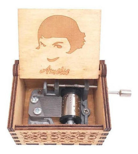 Caja Musical Madera Amelie Poulain Manivela