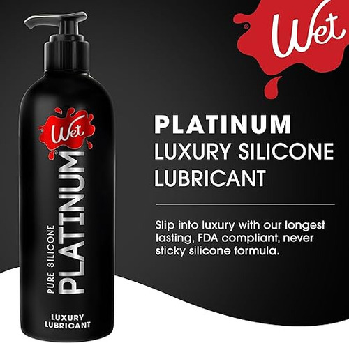 Lubricante Silicon Wet Platinum Premium De Lujo 946 Ml