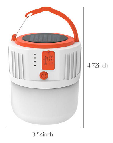 Luz Nocturna F De Alta Potencia, Luz Solar Led Para Acampar,