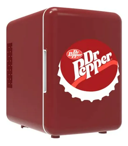 Mini Nevera Retro Dr. Pepper Curtis, 4l, 6 Latas, Maquillaje