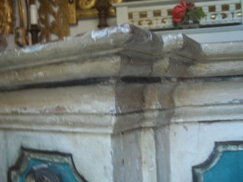 Imagem 8 de 10 de Sergioschw Antigo Altar Mesa Capela Igreja Policromado 137 C