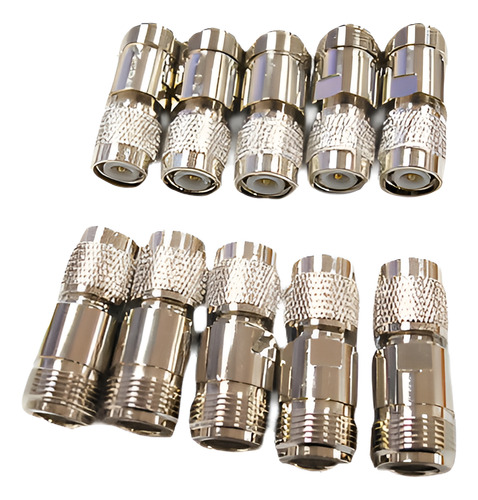 10 Piezas X Conector Hembra N Para Tnc Macho Recto Rf Conect