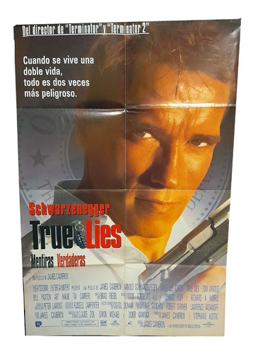 Poster Original De Cine Mentiras Verdaderas - Doblado (Usado)