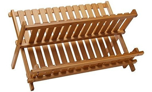 Escurridor Plegable De Madera De Bambu Lipper International