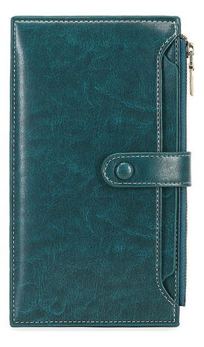 Cartera Con Bloqueo Rfid Con Doble Cremallera For Teléfonos