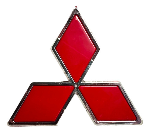 Logo Mitsubishi Pequeño 6,5 Cm. De Alto X 7,5cm. De Ancho