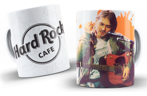 Taza Mug 11oz Iconos Del Rock Kurt Cobain