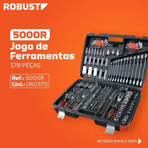 Maleta Caixa Ferramentas Oficina 178 Peças Gedore Robust