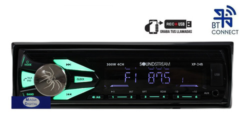 Autoestereo Bluetooth Xp-24b Soundstream Kamaleon Usb Fm Aux