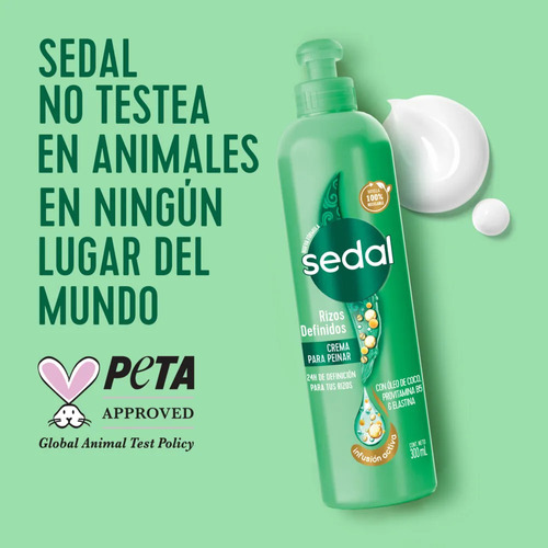 Sedal Rizos Definidos Crema Para Peinar Oleo De Co Sedal