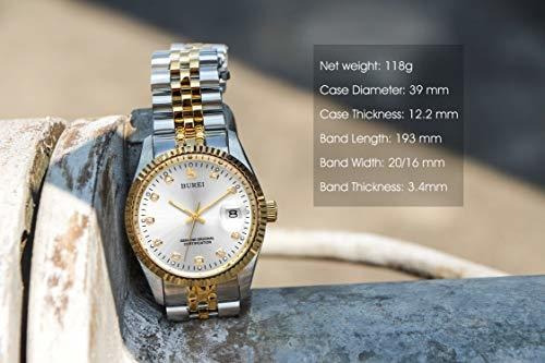Burei Reloj Automatico De Lujo Para Hombre De Dos Tonos De A