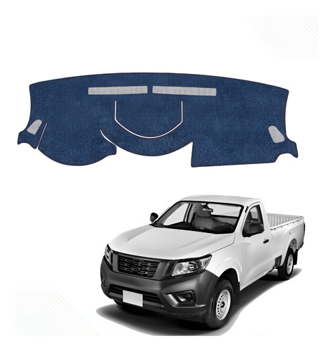 Cubretablero Para Nissan Pick-up Sin Usb Mod 2023 Bordado Azul Turquesa-azul Acero N37-g/xns37b