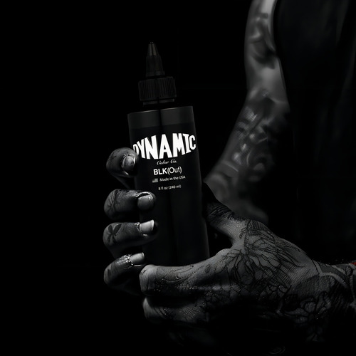 Tattoo Ink Dynamic Color Co Blkout Para Tatuajes Opacos, 240