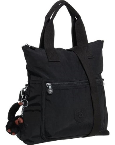 Kipling Bolso Bandolera Eleva Para Mujer, Tono Negro, 12,25 