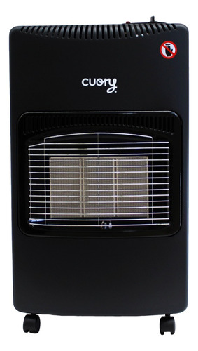 Calefactor a gas portátil para interior y exterior Cuory Calefactor CUO-002F para ambientes de 30m² con conexión: gas envasado - negro