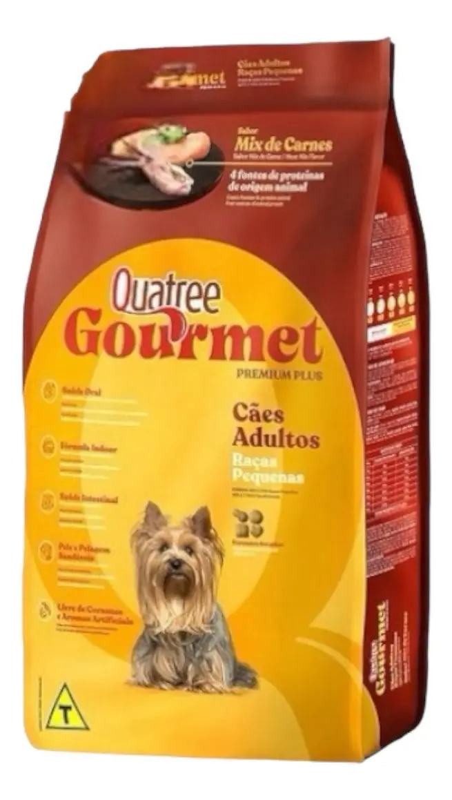 Ração Quatree Gourmet Adultos Raças Pequenas 3kg