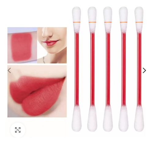 Imagen 8 de 10 de Cotton Swap Lip Glaze Cotonetes Con Tinta Para Labios