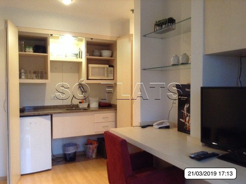 Imagem 1 de 15 de Na Arborizada Rua Lavandisca, Flat Mercure, Prox A Avenida E Ao Shopping Ibirapuera - Sf29648