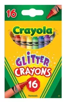 Comprar Caja Crayones Crayolas 16 Colores Surtidos Con Glitter Febo