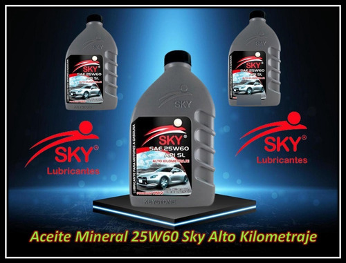 Aceite Mineral 25w60 Sky Alto Kilometraje 