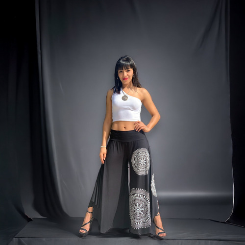 Pantalón Hindú Maxi Palazzo De India Mandala Moda
