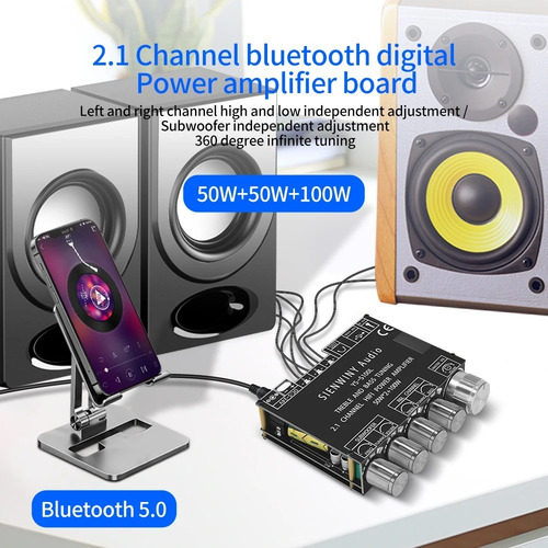 Amplificador De Audio Bluetooth 21 Canales Con Subwoofer