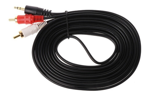 Imagen 9 de 10 de Pack 3 Piezas Cable Auxiliar 3.5mm A Rca Amplificador Audio