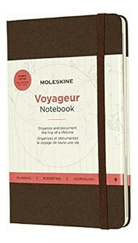 Moleskine Voyageur Hard Cover Notebook, Mixed Color Marrón café